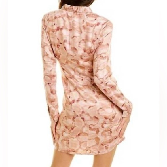 NWT Fate Animal Print Twist Waist Dress Size Medium Long Sleeves Fitted - Picture 2 of 15